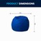 Flash Furniture Bean Bag Chair, Blue Back, 30 in W 30" L 18" H DG-BEAN-SMALL-SOLID-ROYBL-GG - alternate 9